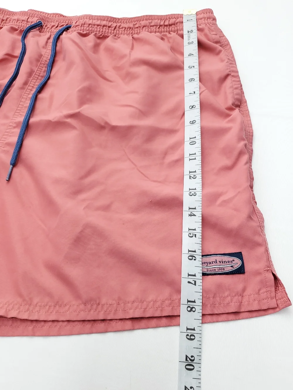 Vineyard Vines Mens Coral Swim Trunks Vacation Summer Shorts Size XXL Drawstring